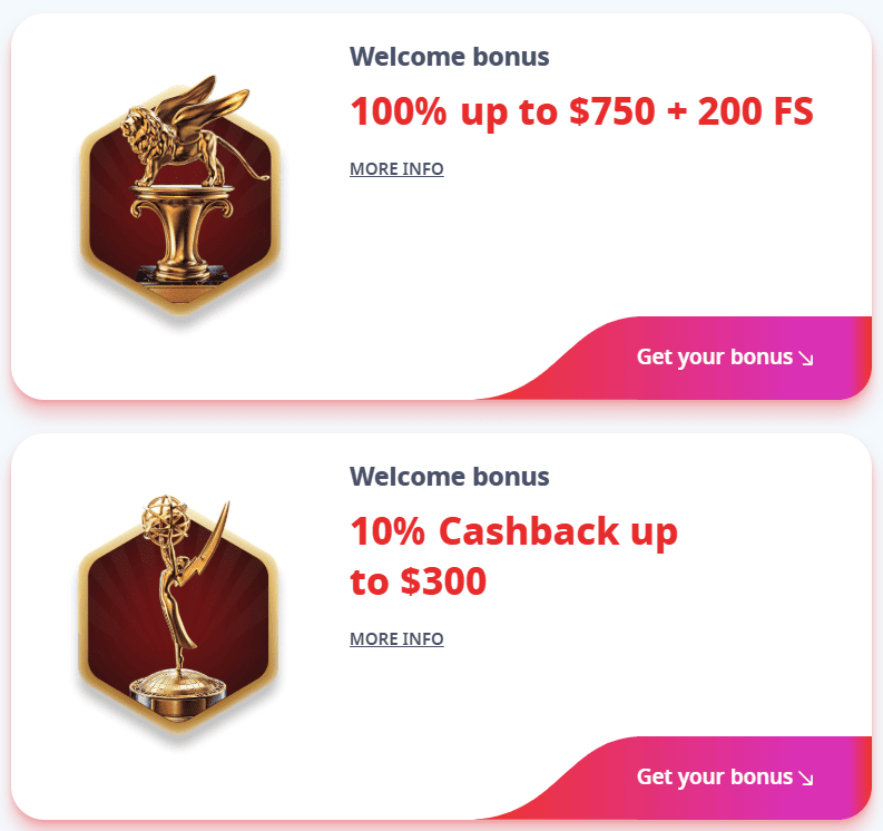 Welcome Bonus Infinity Casino